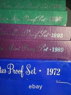 PROOFS AND MORE 5 US Proof Sets (Various Years) 5 Copper Round Silver $! $