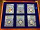 Pcgs Pr64-66+ 1942 6 Coin Proof Set Type 1 Type 2 Nickel Silver Walking Half