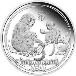 Perth Australia 2016 Year of Monkey 3 Coin Pure Silver Proof Set MINTAGE 1,000