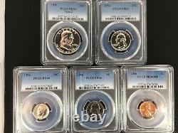 Pr66 1956 Pcgs Graded Proof Set Coins Rare Unc. Us P-mint Collectible Lot Pr66