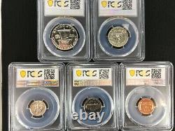 Pr66 1956 Pcgs Graded Proof Set Coins Rare Unc. Us P-mint Collectible Lot Pr66