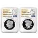 Presale 2024-s Proof $1 Morgan And Peace Silver Dollar 2pc Set Ngc Pf70uc E