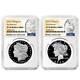 Presale 2024-s Proof $1 Morgan And Peace Silver Dollar 2pc Set Ngc Pf70uc F