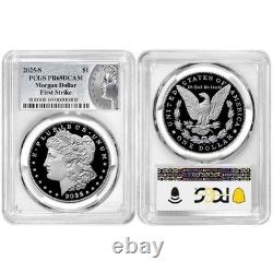 Presale 2025-S Proof $1 Morgan and Peace Silver Dollar 2pc Set PCGS PR69DCA