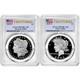 Presale 2025-s Proof $1 Morgan And Peace Silver Dollar 2pc Set Pcgs Pr70dca