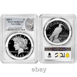Presale 2025-S Proof $1 Morgan and Peace Silver Dollar 2pc Set PCGS PR70DCA
