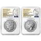 Presale 2025-s Reverse Proof $1 Morgan And Peace Silver Dollar 2pc Set Ngc