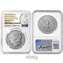 Presale 2025-S Reverse Proof $1 Morgan and Peace Silver Dollar 2pc Set NGC
