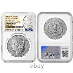 Presale 2025-S Reverse Proof $1 Morgan and Peace Silver Dollar 2pc Set NGC