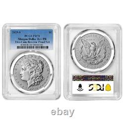 Presale 2025-S Reverse Proof $1 Morgan and Peace Silver Dollar 2pc Set PCGS
