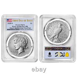 Presale 2025-S Reverse Proof $1 Morgan and Peace Silver Dollar 2pc Set PCGS