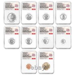 Presale 2026-S U. S. Silver Proof 10pc Set NGC PF70UC ER American 250th