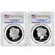 Presale 2pc Set 2024-s $1 Proof Morgan And Peace Silver Dollar Pcgs Pr69d