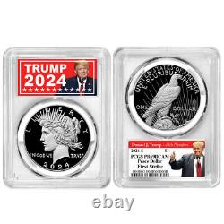 Presale 2pc Set 2024-S $1 Proof Morgan and Peace Silver Dollar PCGS PR69D