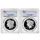 Presale 2pc Set 2024-s $1 Proof Morgan And Peace Silver Dollar Pcgs Pr70d