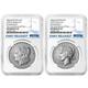 Presale 2pc Set 2025-s Reverse Proof $1 Morgan And Peace Silver Dollar Ngc