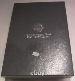 Prestige Proof Set 1986 1987 1990 1991 4 Sets Silver Dollar U. S. Mint COA Box