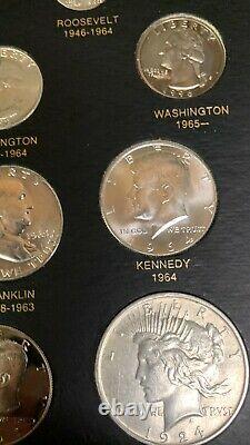 Priced 2 Sale U. S. 20th Century Type Coin Set, Ike 40% Silver Proof, Nice Morgan