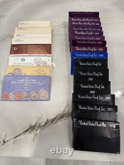 Proof and Uncirculated sets US coins bulk lot, Bicentennial Quarters /misc items