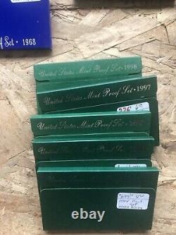 Proof set collection 1952-2020 silver proof sets 1992-2021 mint sets 1968-2020 +