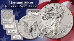 REVERSE PROOF SILVER EAGLE SET Mercanti signed VERY RARE 2006 2011 2012-S 2013-W