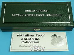 ROYAL MINT 1997 SILVER PROOF BRITANNIA COLLECTION 4 Coin Set