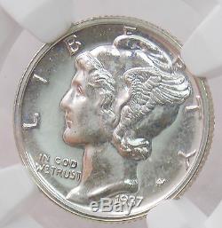 Rare 1937 5-Coin Silver Proof Set NGC PF66 PF65 PF64 Consecutive Slabs WOW