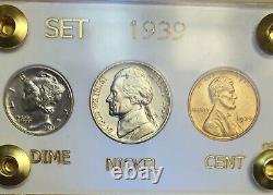 Rare 1939 U. S. Mint Set, set In Proof Set Capital Holder, VERY FEW TO FIND
