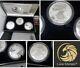 Reverse & Proof 2006-w (3-coin) Silver Eagle Set Withbox & Coa 20th Anniversary