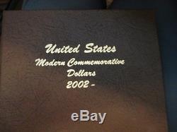 Set #3 Commemorative Bu/proof Silver Dollars 2002-2017 -dansco Album