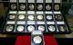 Set Of 19 Sterling Silver Coins Proof Condition