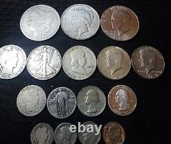 Silver Coin Lot Type Set 17 Silver Coins +Silver Shot Starter Set Estate Lot