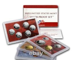 Silver Proof Set 2009 U. S. Mint Original Government Packaging OGP COA
