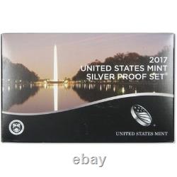Silver Proof Set 2017 90% Silver Uncirculated 10 Coin Set OGP With COA