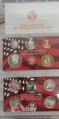 Silver Proof Sets 2000, 2001, 2002 TP-6711