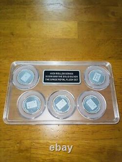 Silver Proof Solid. 999% Casino Cards Round Chips 4 Flush Sets 20 Token. Read