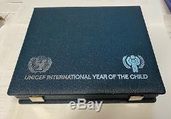 Silver Set UNICEF Year of the Child All Proof 30 Coins Original Case