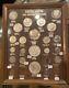 Silver Us Coins Of The 20th Century! Very Nice Set! Proofs And Bu! Glass Framed
