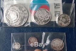 South Korea 1970 Complete Set of 6 Silver Coins, Proof, Rare