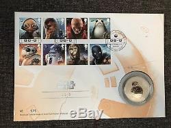 Star Wars Silver Proof Coin/Medal Cover Full Set(Limited Edition) Royal Mail