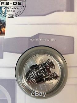 Star Wars Silver Proof Coin/Medal Cover Full Set(Limited Edition) Royal Mail