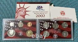 TEN (10) U. S. Mint SILVER PROOF sets 1999 through 2008