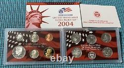 TEN (10) U. S. Mint SILVER PROOF sets 1999 through 2008