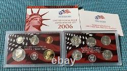 TEN (10) U. S. Mint SILVER PROOF sets 1999 through 2008