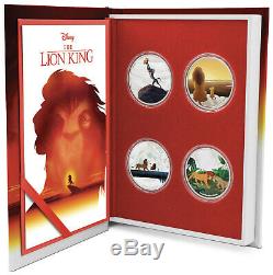 THE LION KING 4x1oz Proof Silver Coin Set