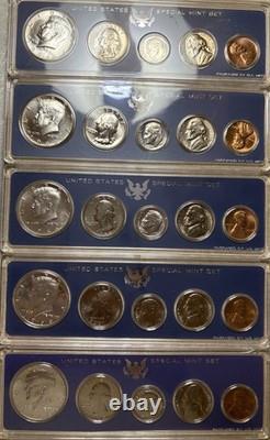 Ten (10) 1966 Sms Proof Sets