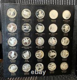 The Franklin Mint 50 States of the Union Series Silver Coin Proof Set
