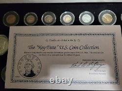 The Key Date US Coin Collection Proof And Unc. Set with COA Silver and Rare