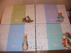 The tale of Peter Rabbit 2017 uk 50p silver proof Edition set of 4 xmas special