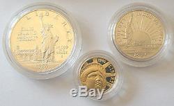 United States Liberty Gold Silver Proof Coin Set
